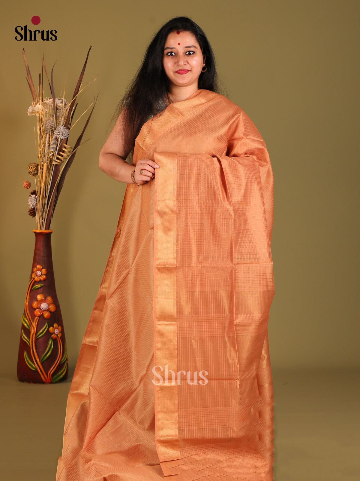 DHS06039 - Maheshwari silkcotton Saree - Shop on Shrus.com