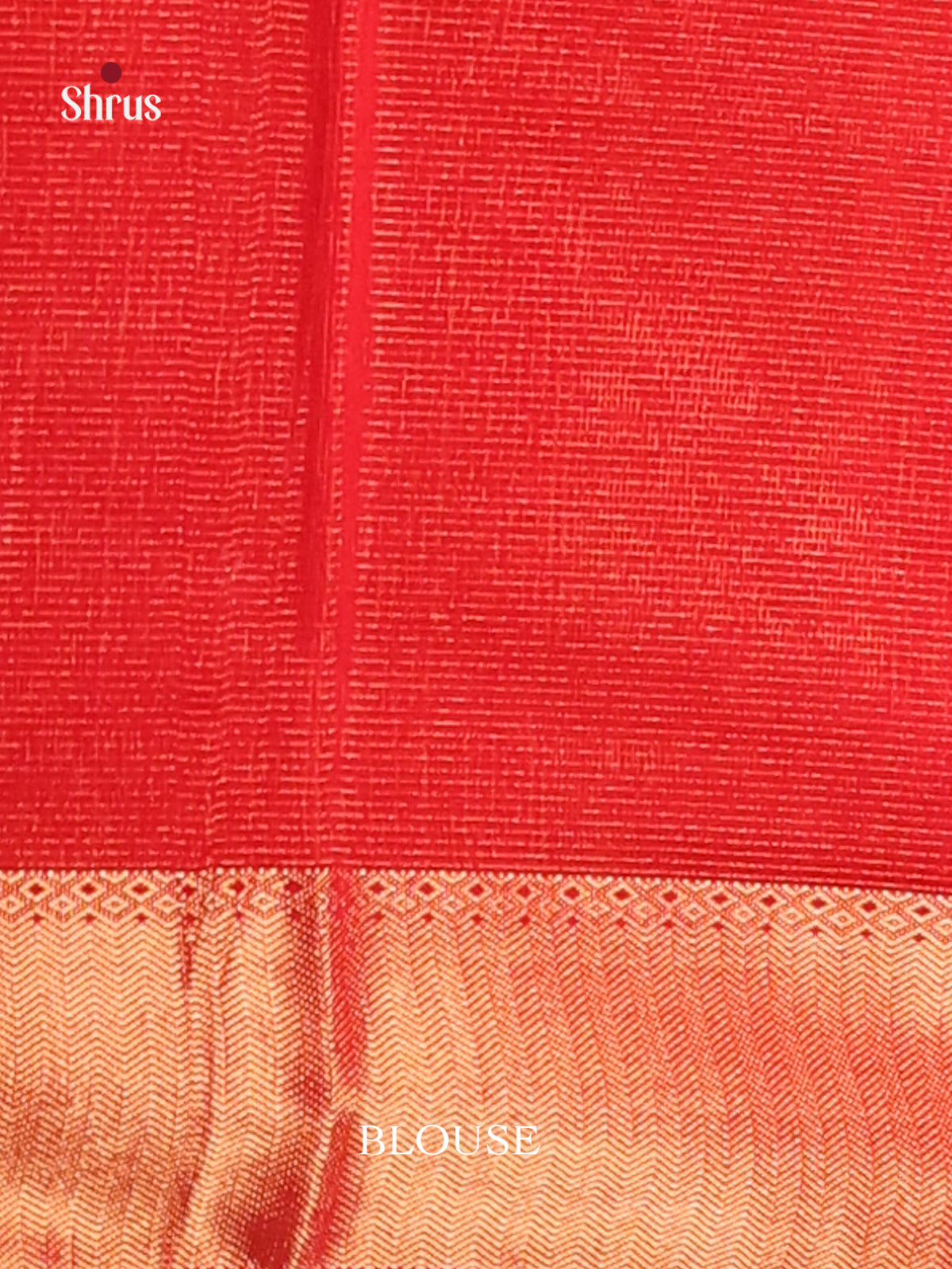 Red(Single Tone)- Maheshwari silkcotton Saree - Shop on Shrus.com