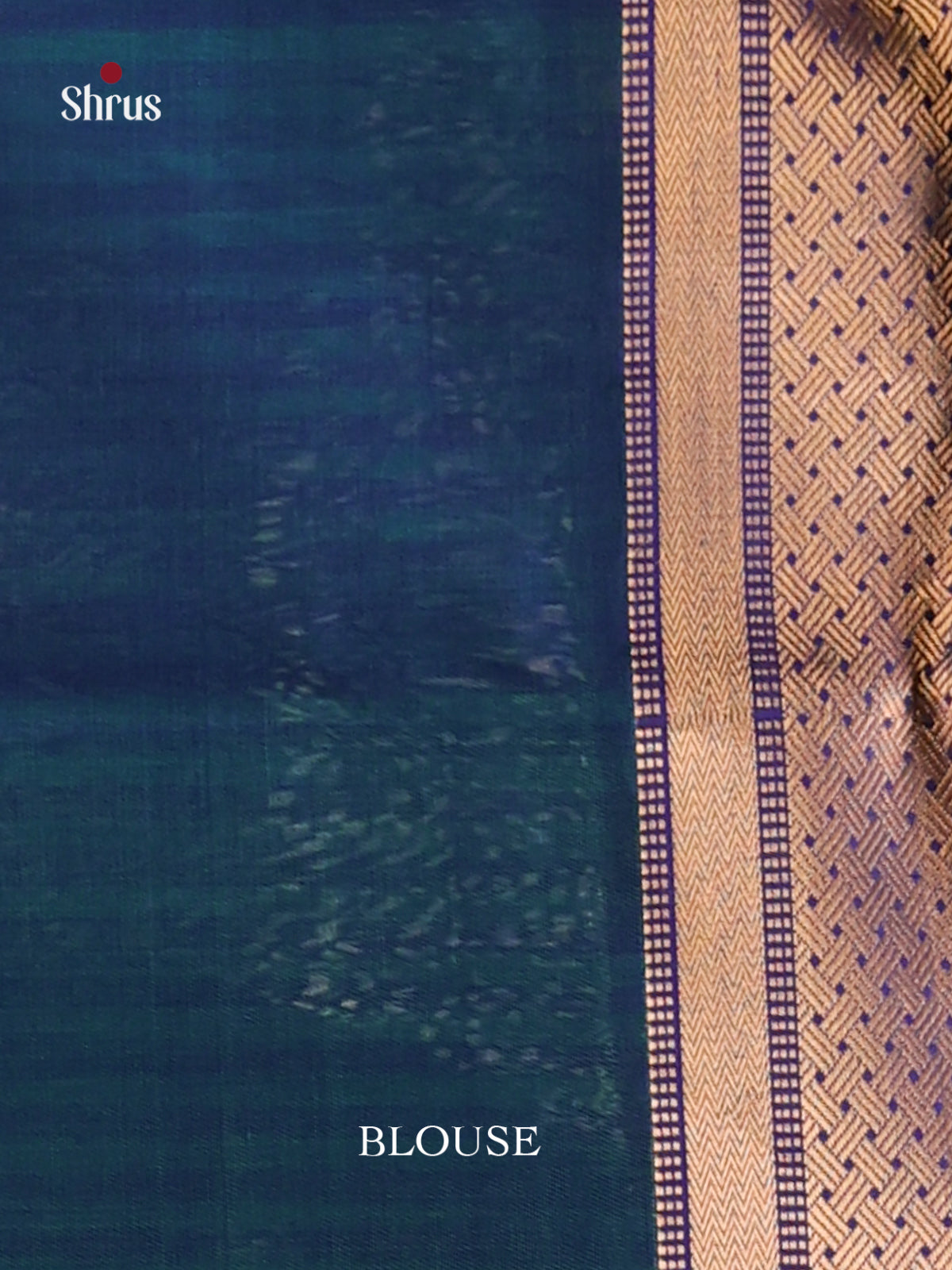 Green & Blue- Maheshwari silkcotton Saree - Shop on Shrus.com