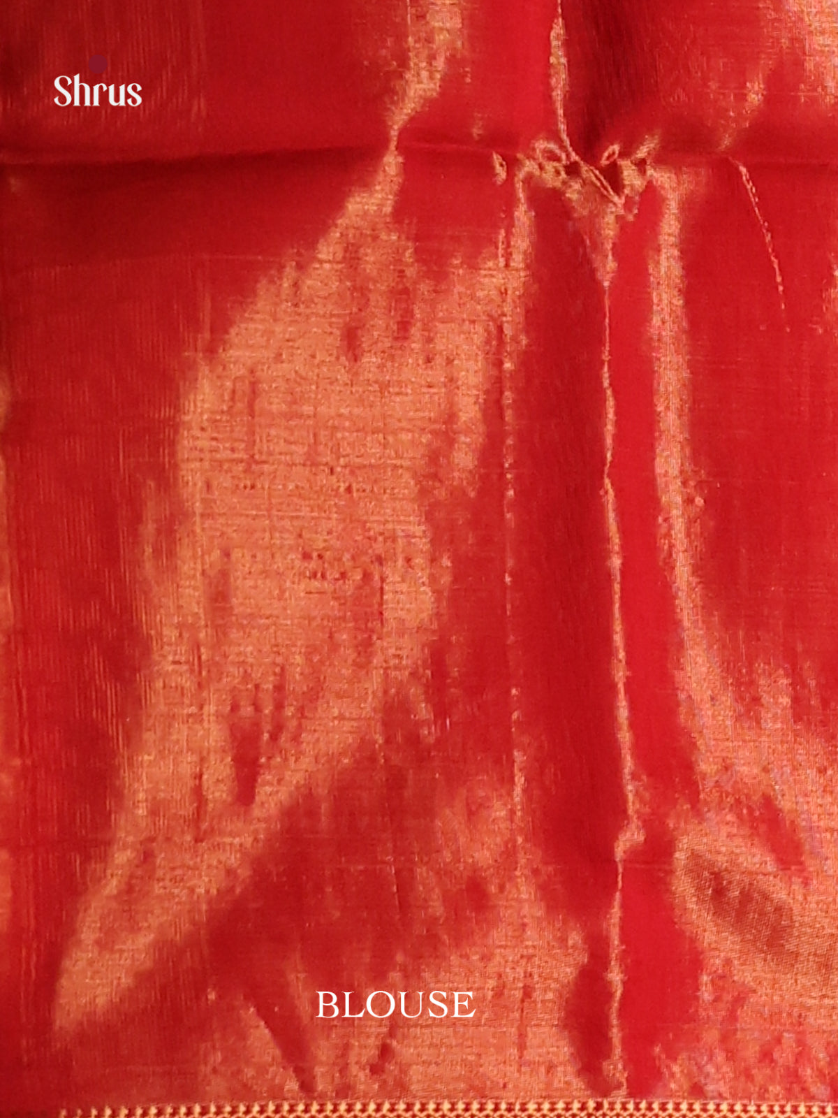 Red mono tone Maheshwari silkcotton Saree -1