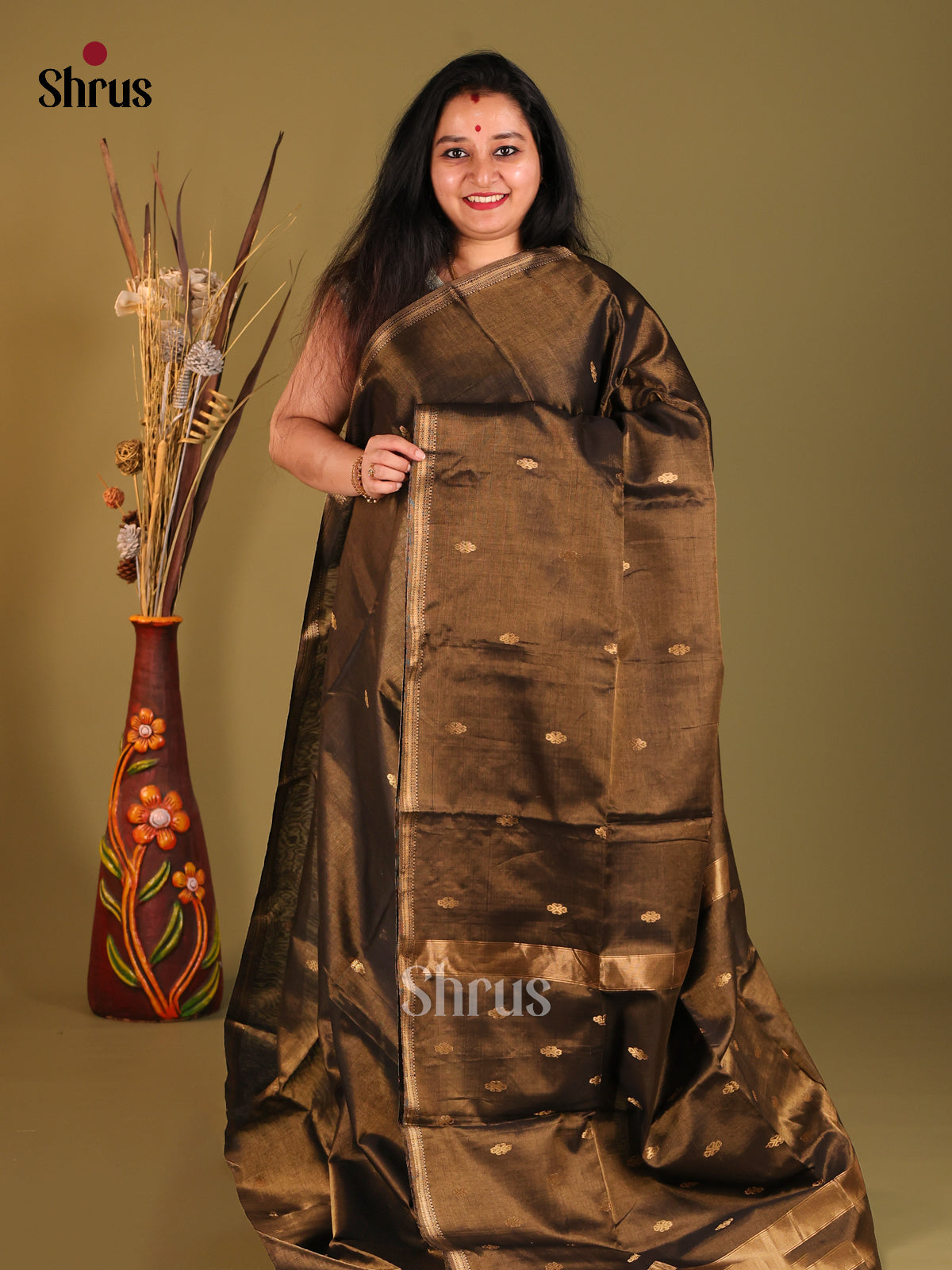 DHS06092 - Maheshwari silkcotton Saree - Shop on Shrus.com
