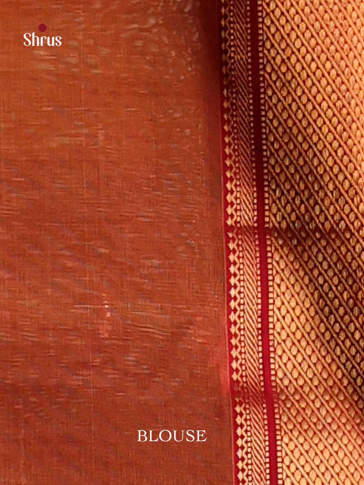 Mustard & Red - Maheshwari silkcotton Saree - Shop on Shrus.com