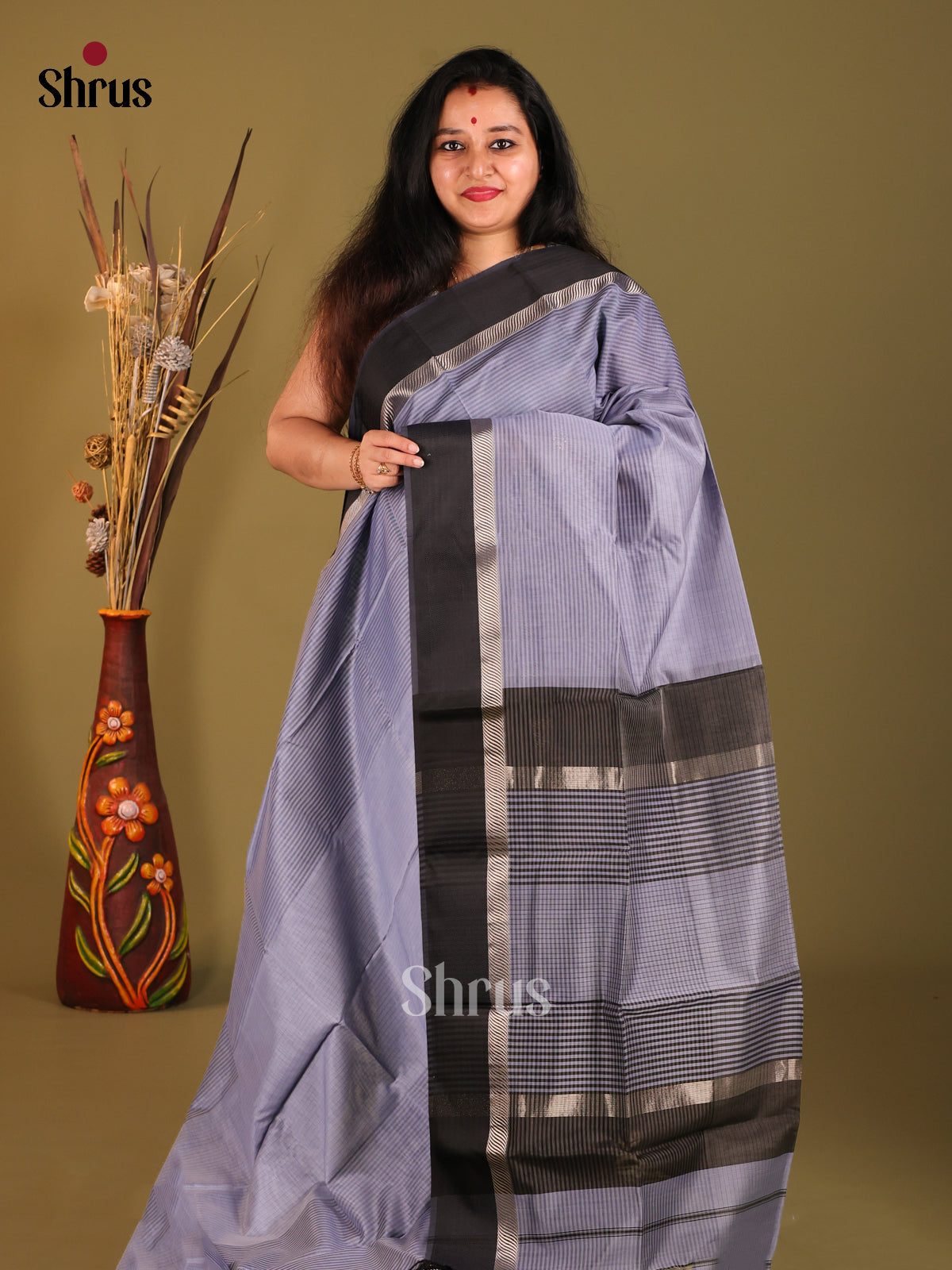 DHS06109 - Maheshwari silkcotton Saree - Shop on Shrus.com