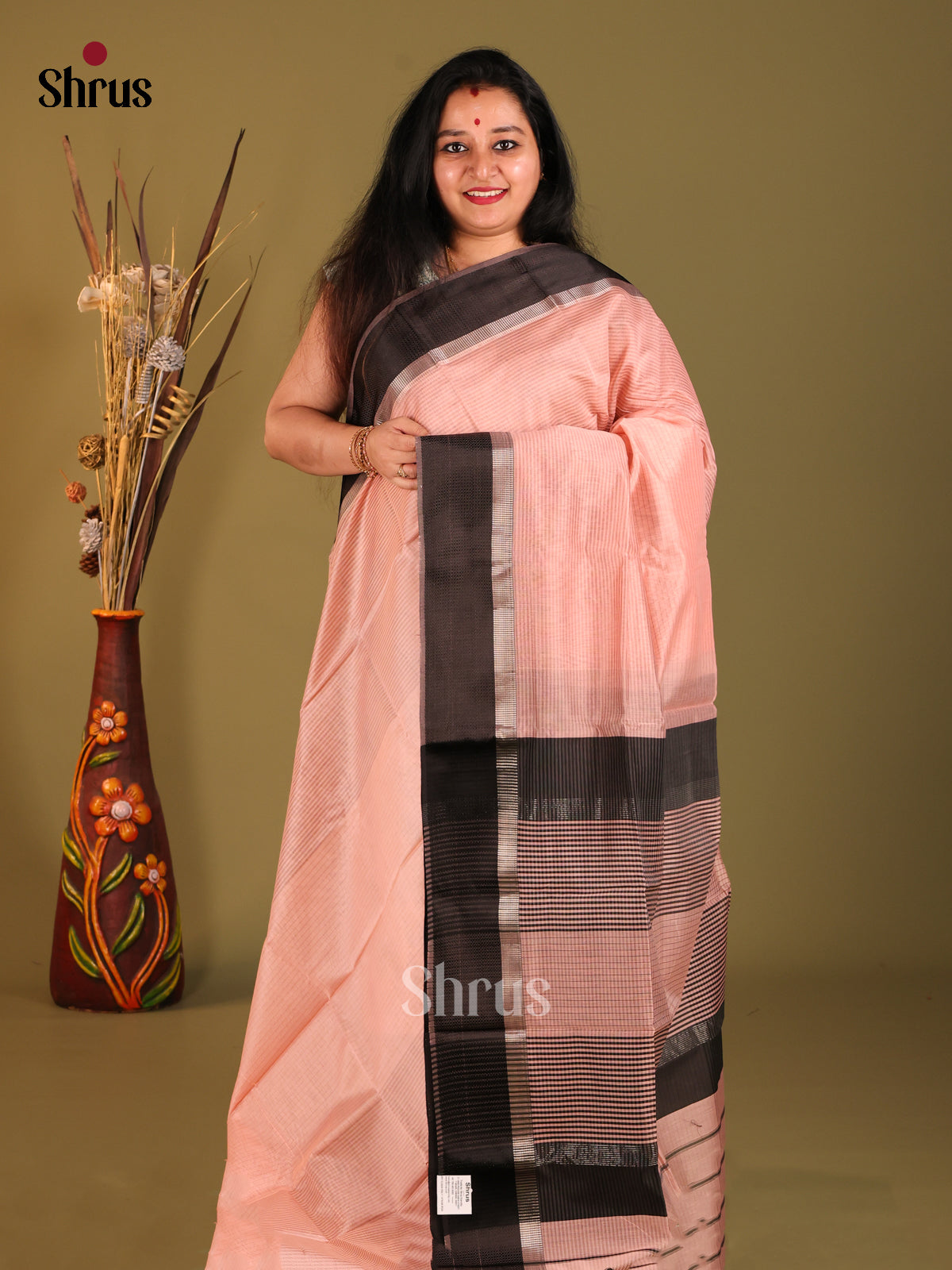 DHS06112 - Maheshwari silkcotton Saree - Shop on Shrus.com