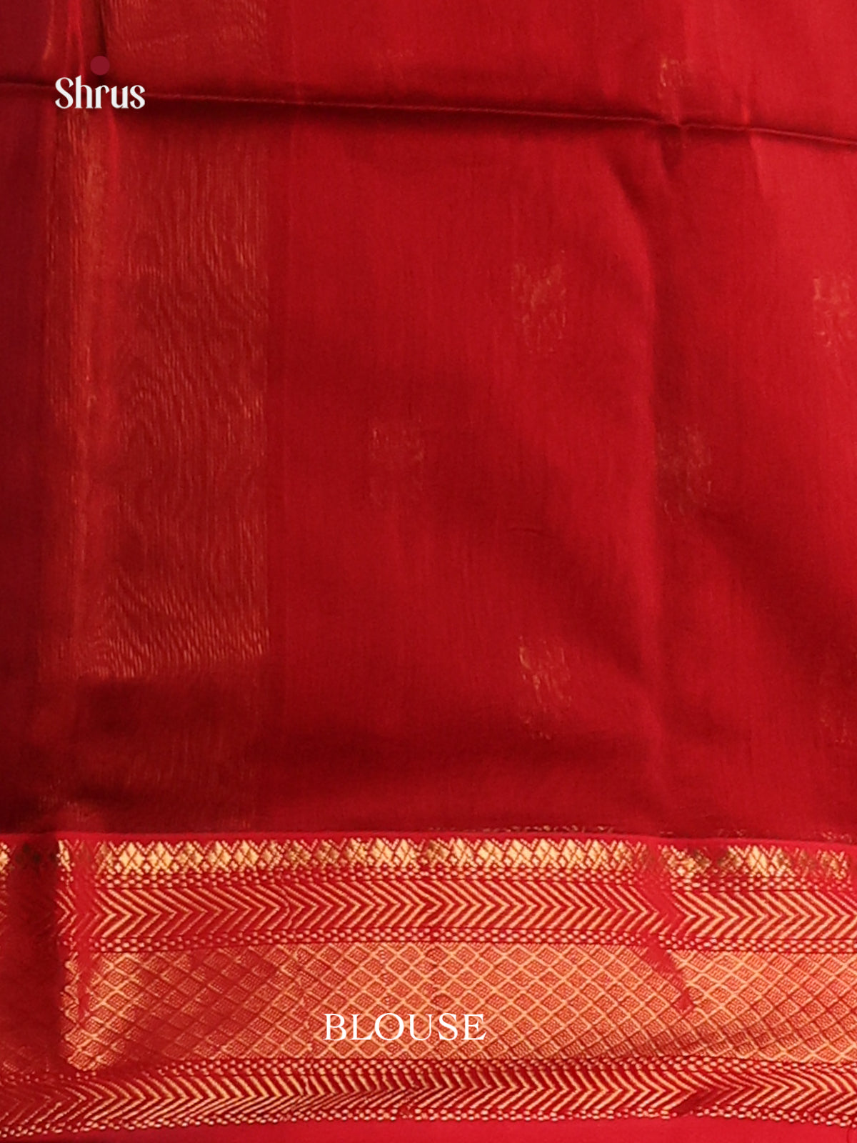 Blue & Red - Maheshwari silkcotton Saree