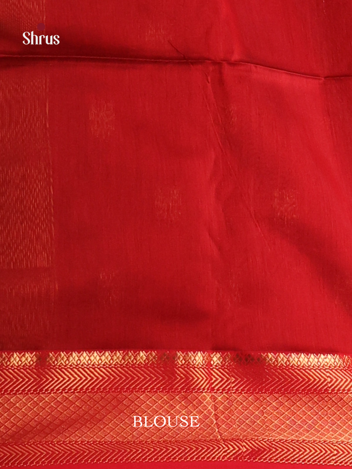Green & Red - Maheshwari silkcotton Saree - Shop on Shrus.com