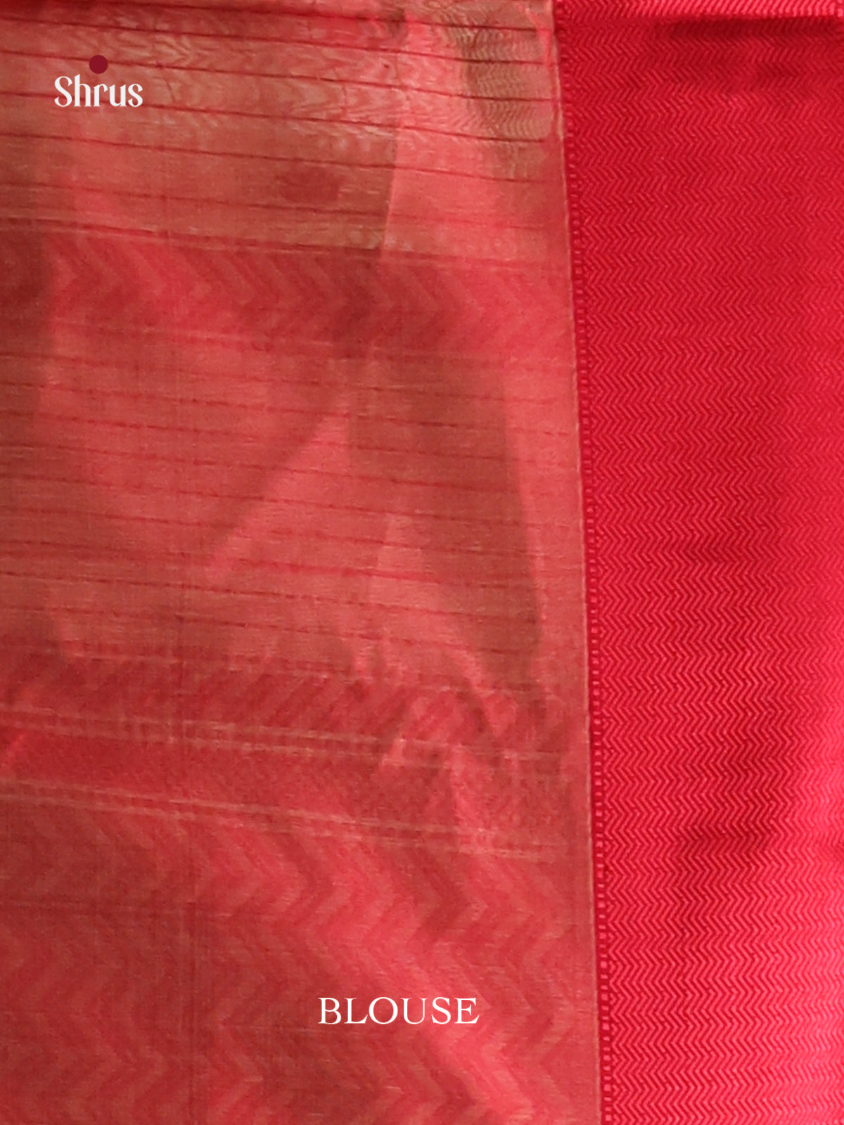 Beige & Red Maheshwari silkcotton Saree -1