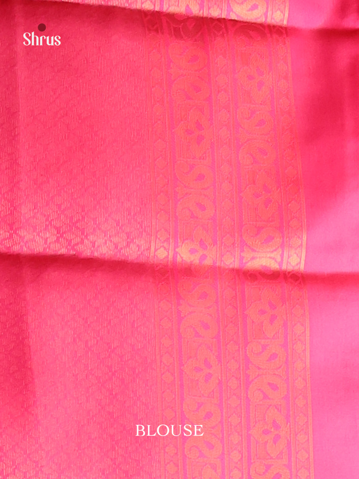 Blue & Pink - Semi Softsilk Saree