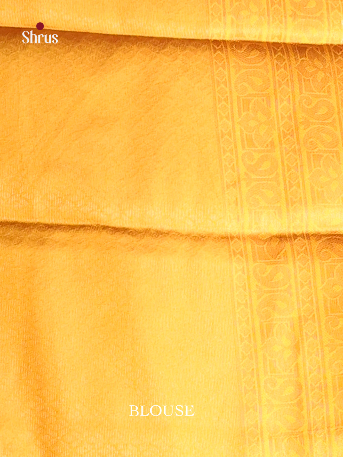 Green & Mustard - Semi Softsilk Saree - Shop on Shrus.com