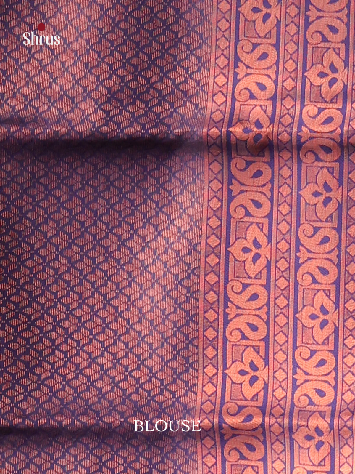 Pink & Blue - Semi Softsilk Saree - Shop on Shrus.com