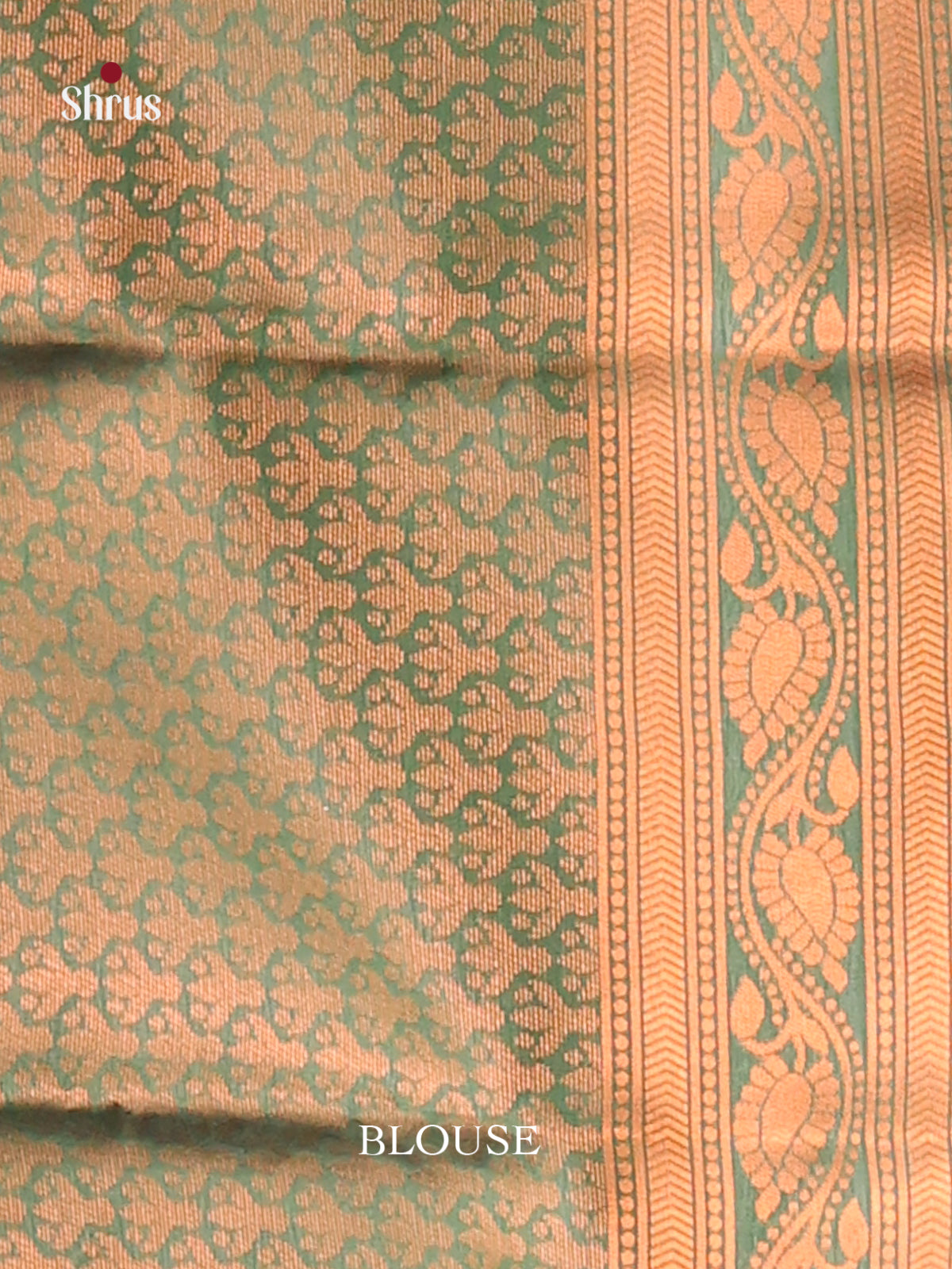 Mustardy Green & Green - Semi Softsilk Saree - Shop on Shrus.com