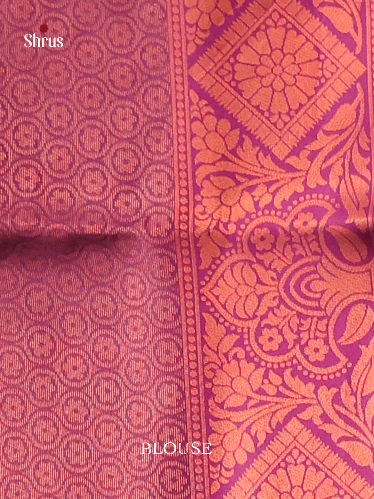 Blue & Purple - Semi Softsilk Saree