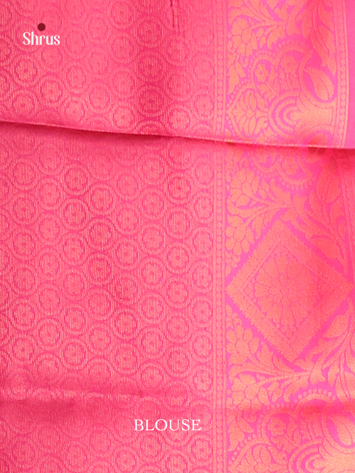 Blue & Pink - Semi Softsilk Saree - Shop on Shrus.com