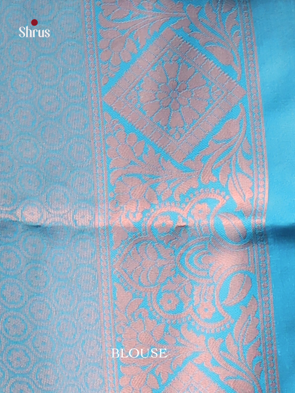 Violet & Blue - Semi Softsilk Saree - Shop on Shrus.com