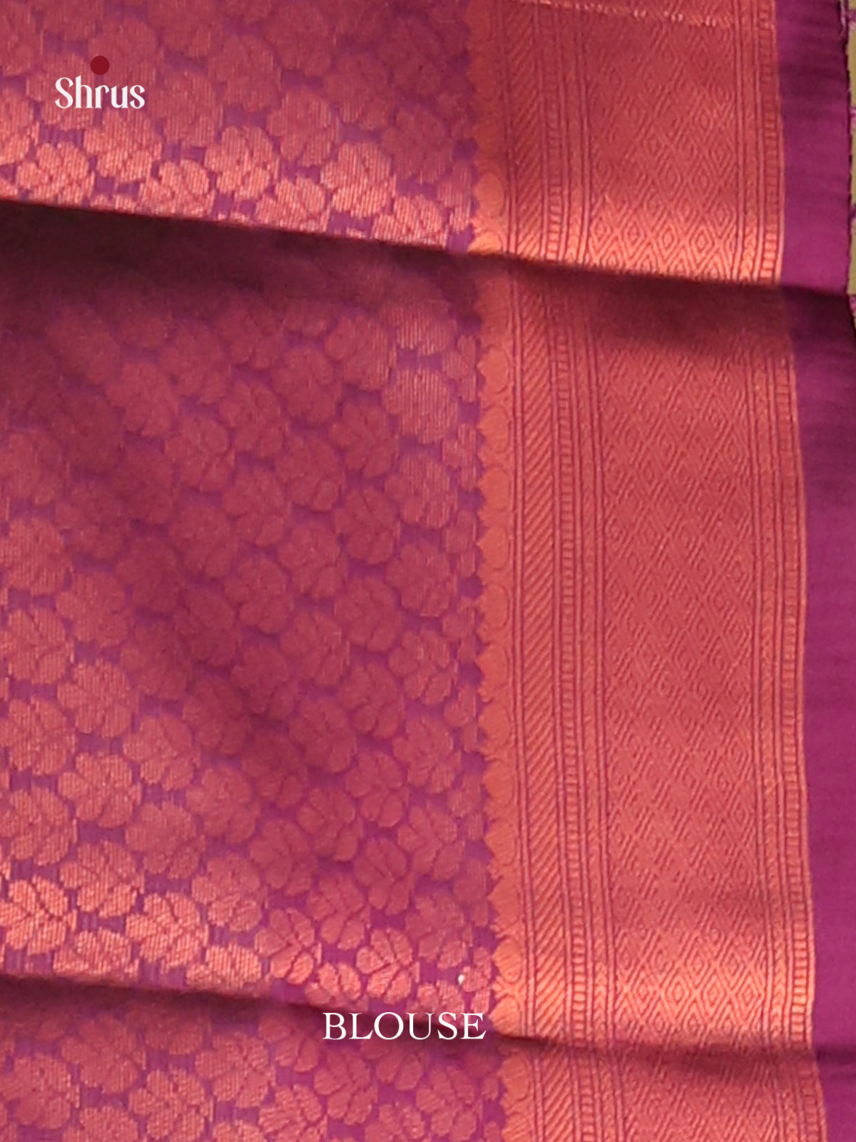 Blue & Maroon - Semi Softsilk Saree - Shop on Shrus.com