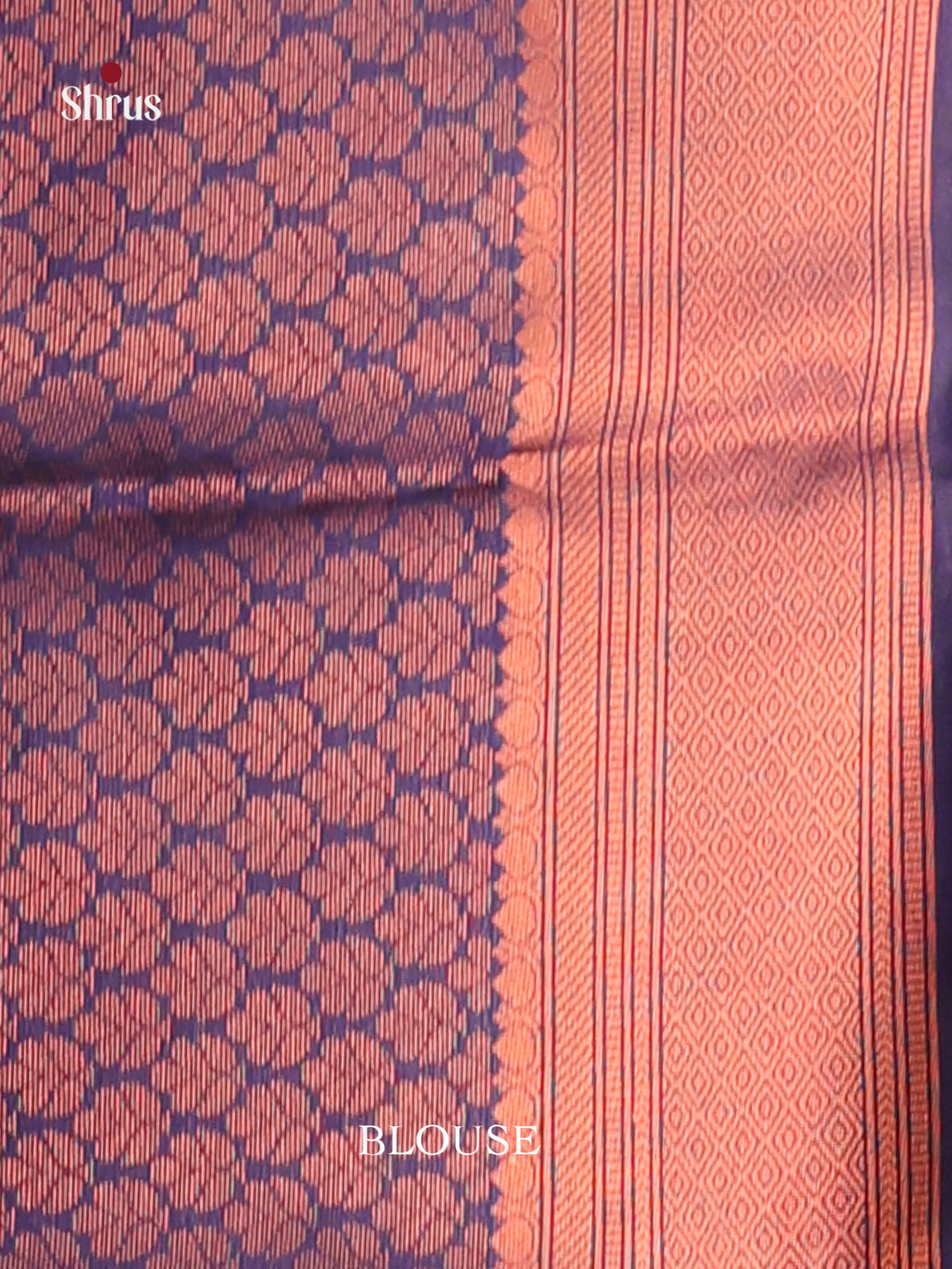 Pink & Blue - Semi Softsilk Saree - Shop on Shrus.com