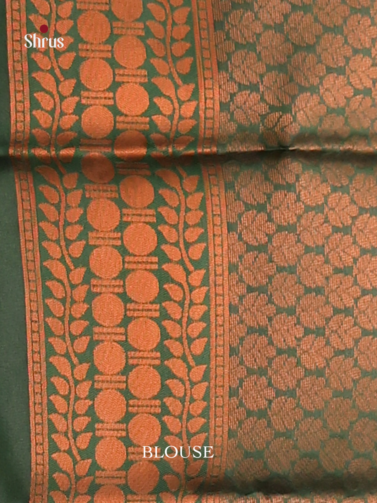 Mustardy Green & Green- Semi Softsilk Saree - Shop on Shrus.com