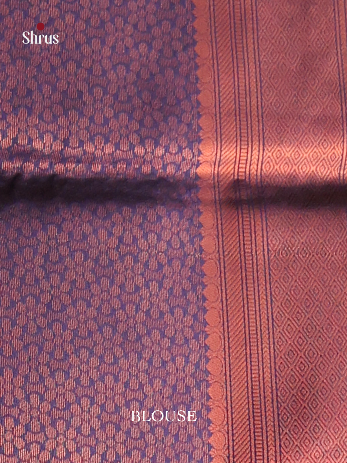 Pink & Blue - Semi Softsilk Saree - Shop on Shrus.com