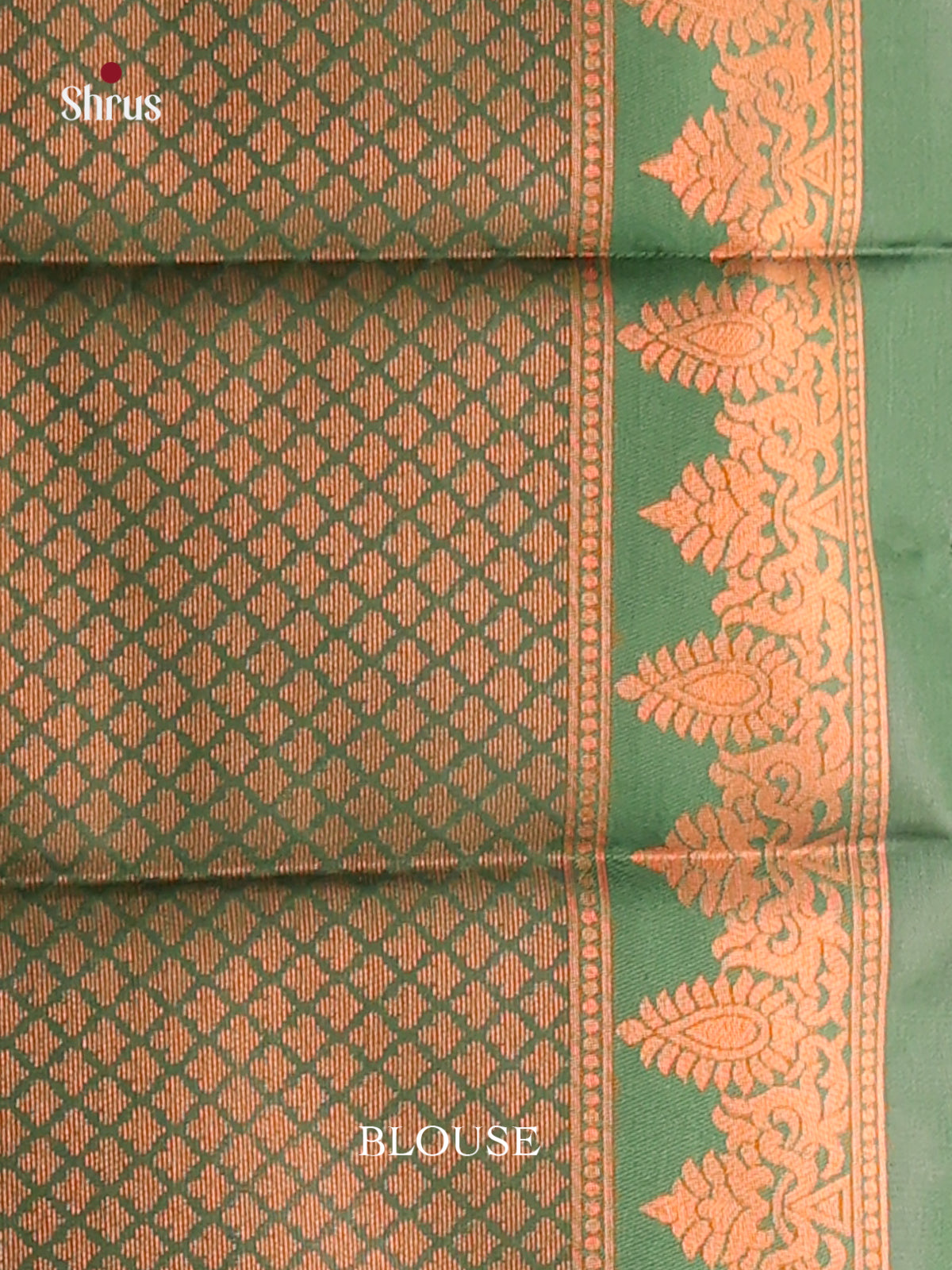 Mustardy Green & Green - Semi Softsilk Saree - Shop on Shrus.com