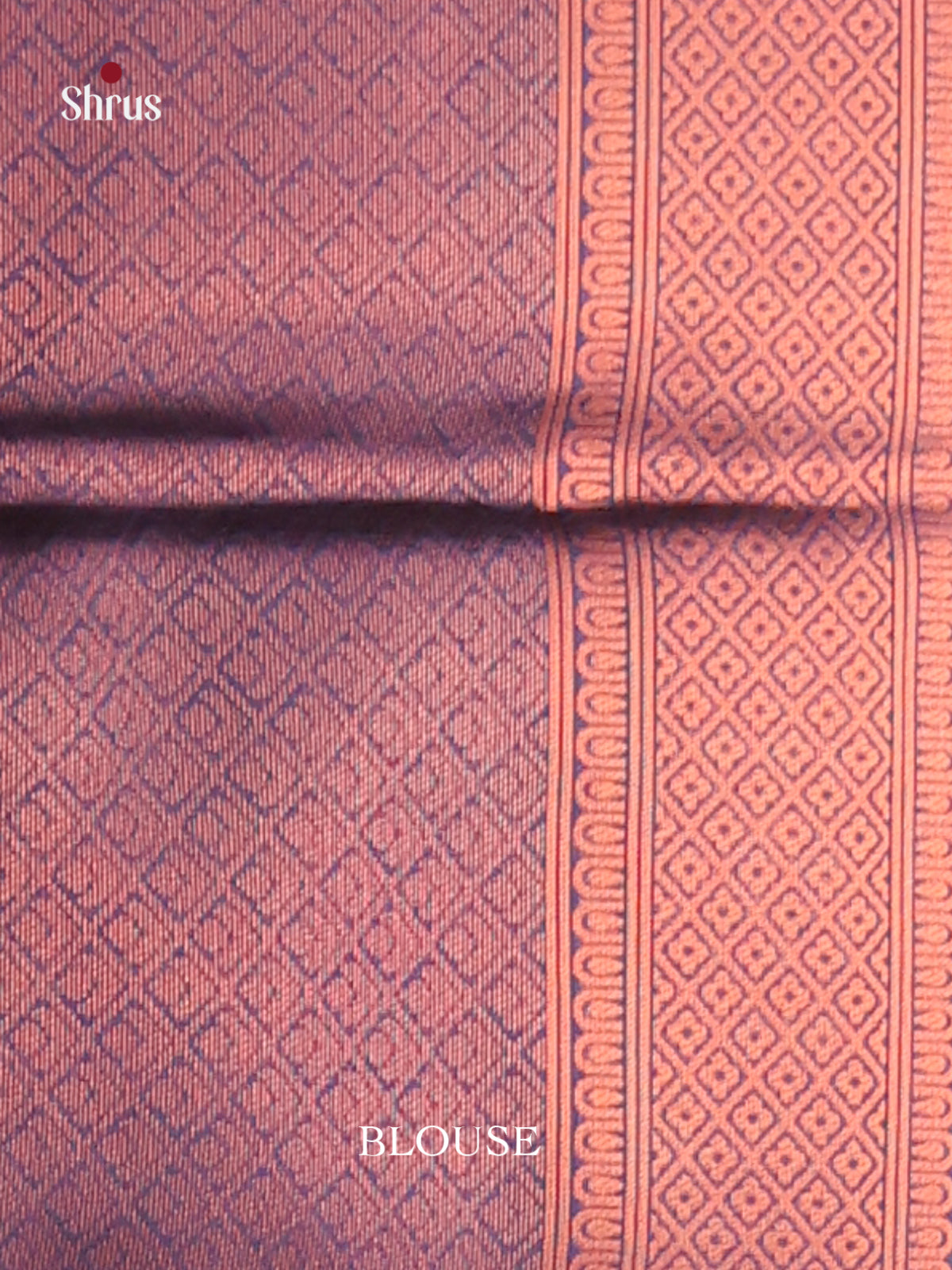 Pink & Blue- Semi Softsilk Saree - Shop on Shrus.com