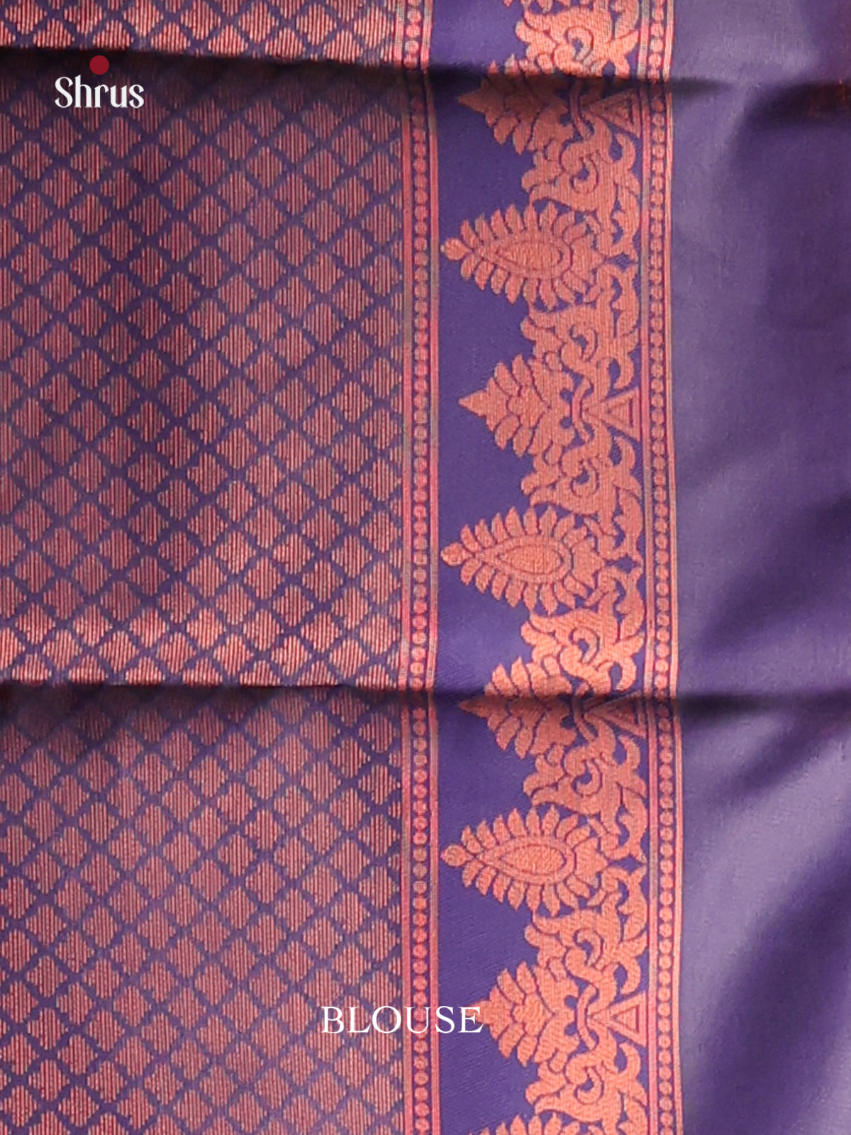Pink & Blue - Semi Softsilk Saree - Shop on Shrus.com