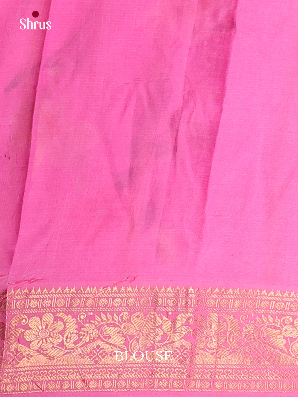 Cream & Pink - Mangalagiri printed silkcotton Saree
