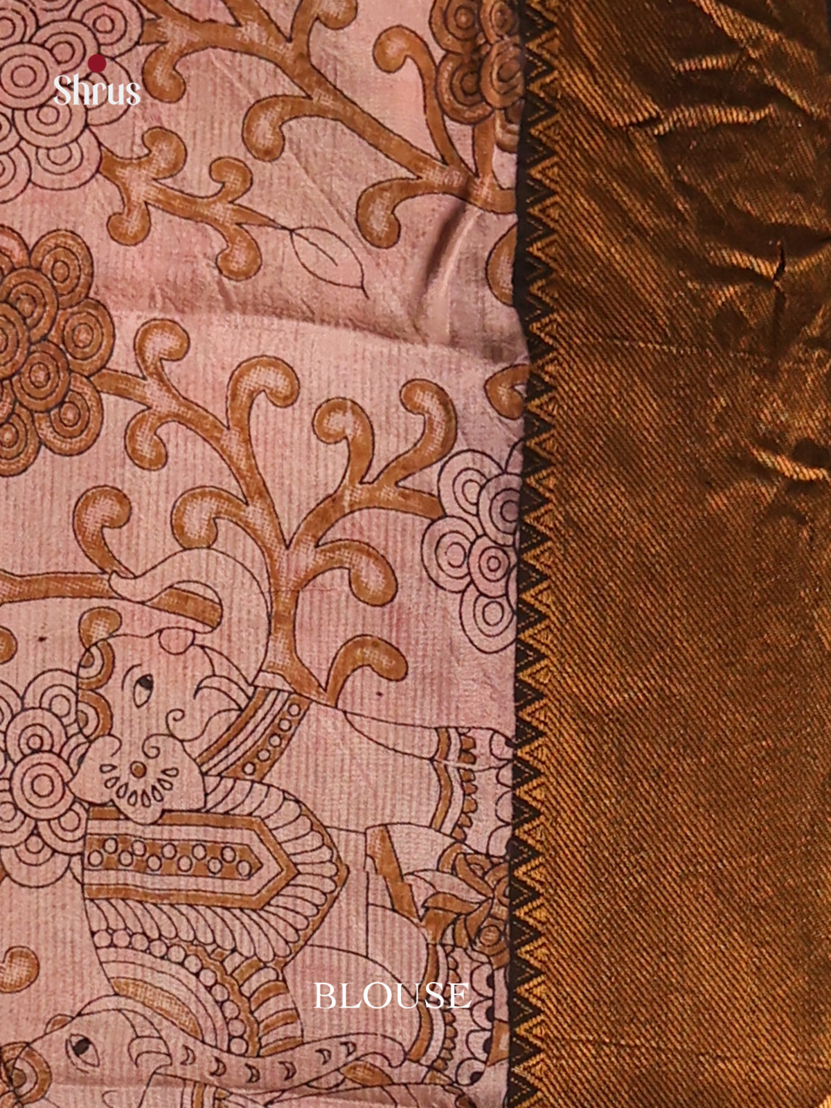 Red & Cream - Mangalagiri silkcotton Saree - Shop on Shrus.com