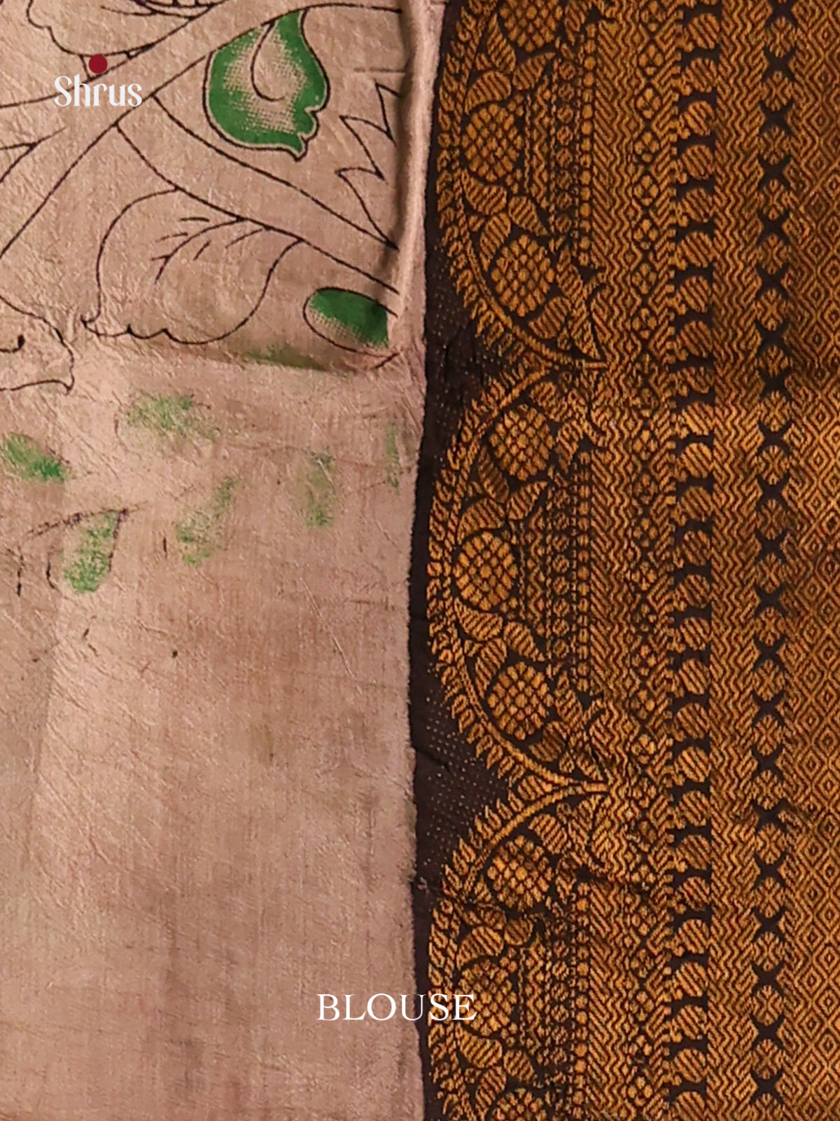 Red & Green -Mangalagiri silkcotton Saree -2