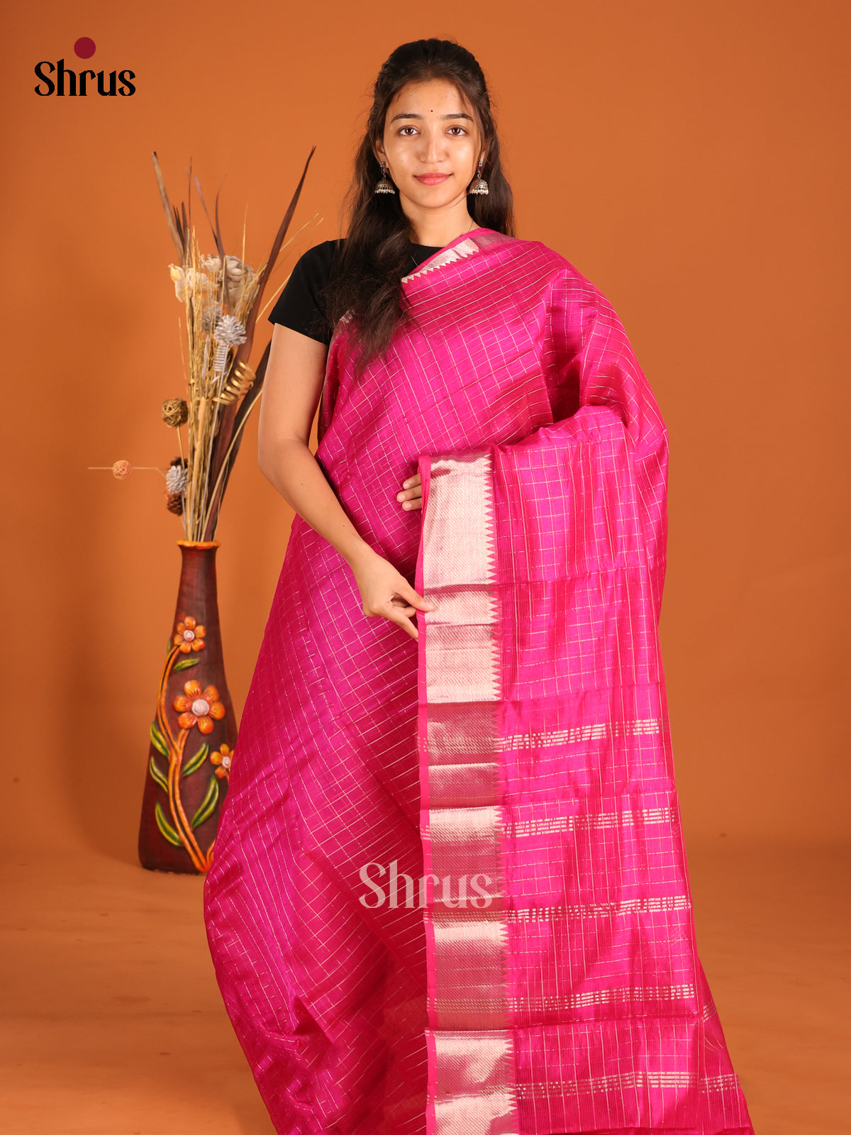 Blue single tone Mangalagiri silkcotton Saree with traditional rich zari border