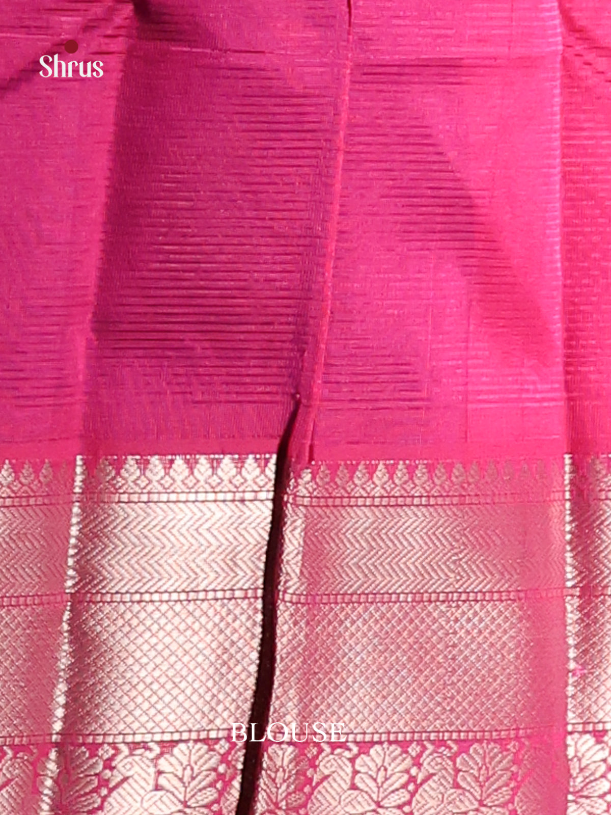 Blue & Pink - Mangalagiri silkcotton Saree gleams with peacock buttas -2