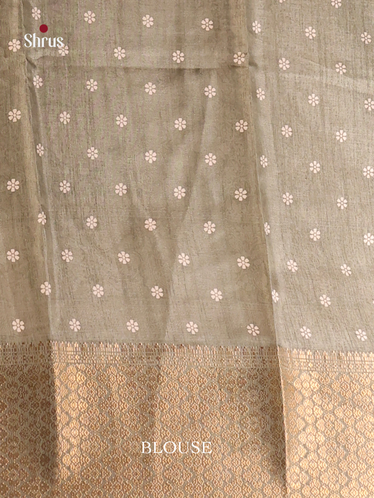 grey - Semi Crepe Saree - Shop on Shrus.com