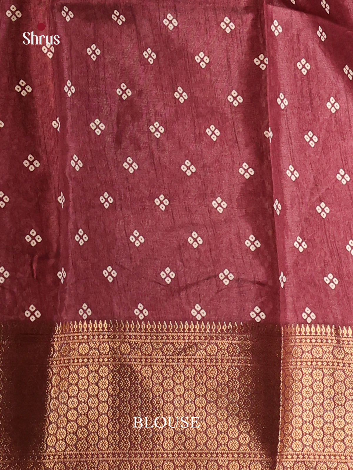 Maroon - Semi Crepe Saree - Shop on Shrus.com