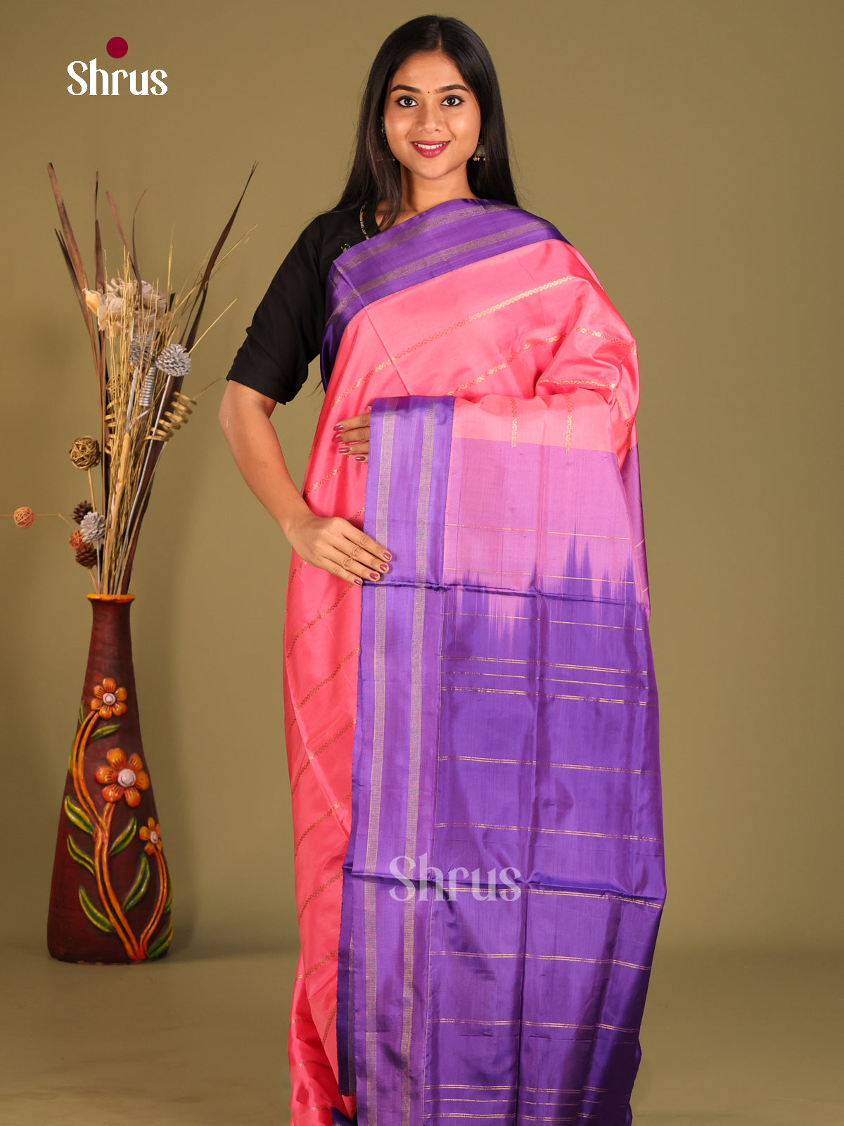Pink & Violet -Banana Pith - Shop on Shrus.com