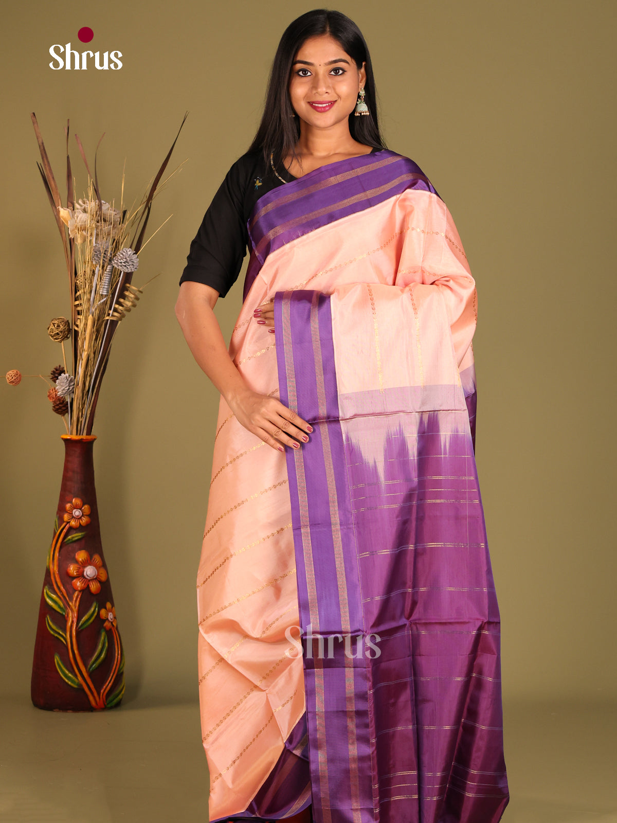 Peach & Purple -Banana Pith - Shop on Shrus.com