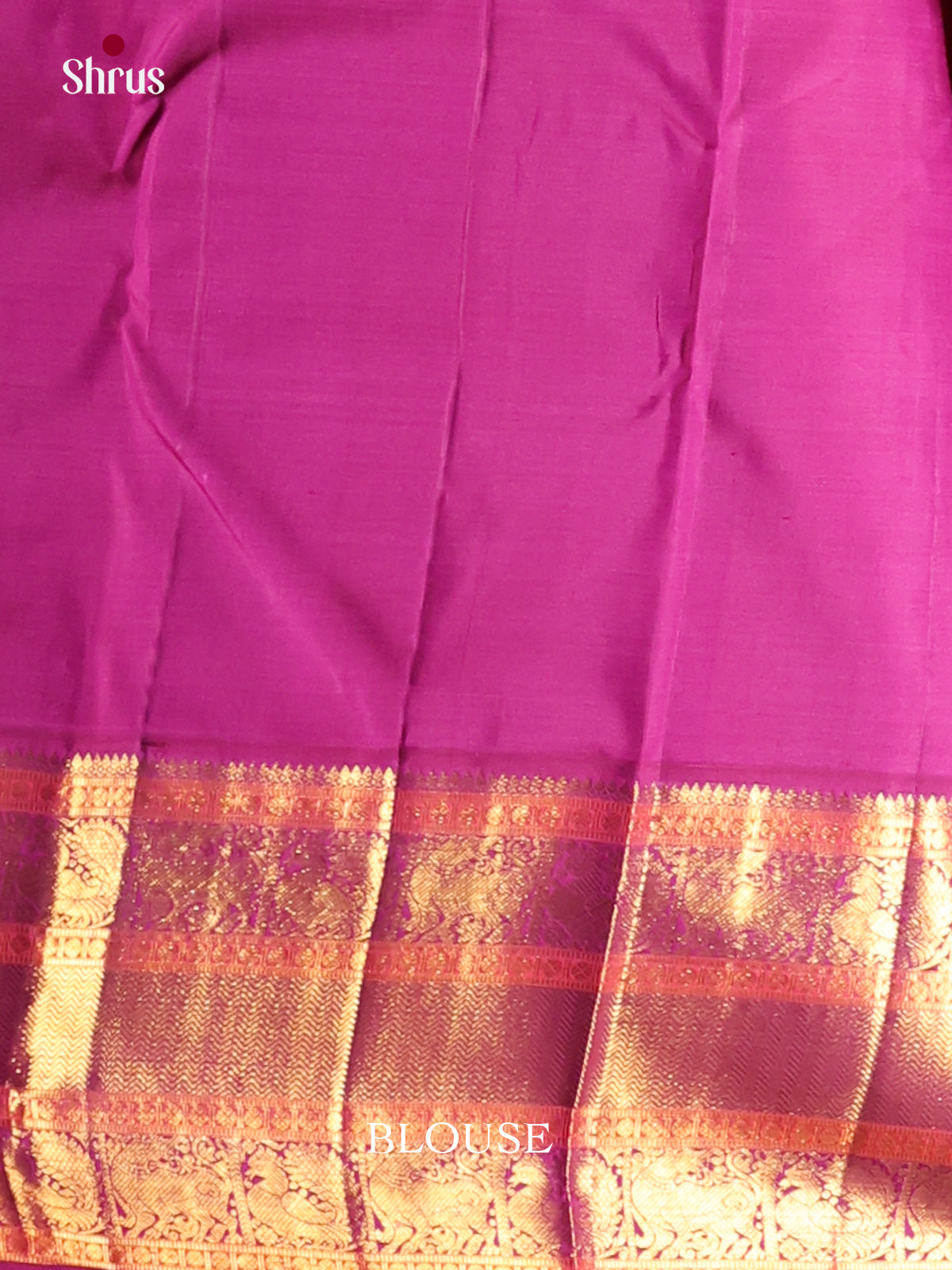 Radiant Korvai Yellow Kanchipuram Silk Saree with Subtle Stripes & Purple zari border 2