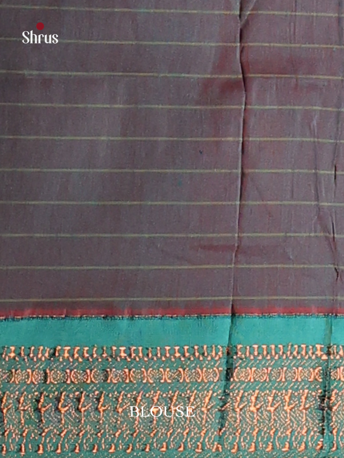 Red & Teal - Kalyani Cotton Saree - Shop on Shrus.com