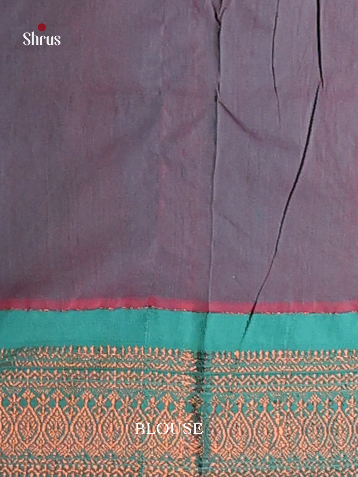 Orange & Blue - Kalyani Cotton Saree - Shop on Shrus.com