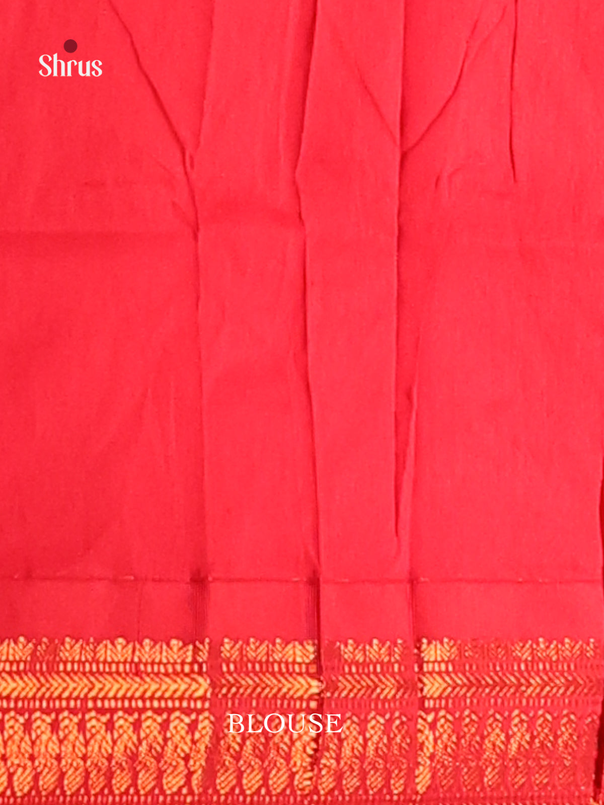 Pale Yellow & Red - Kalyani Cotton Saree - Shop on Shrus.com