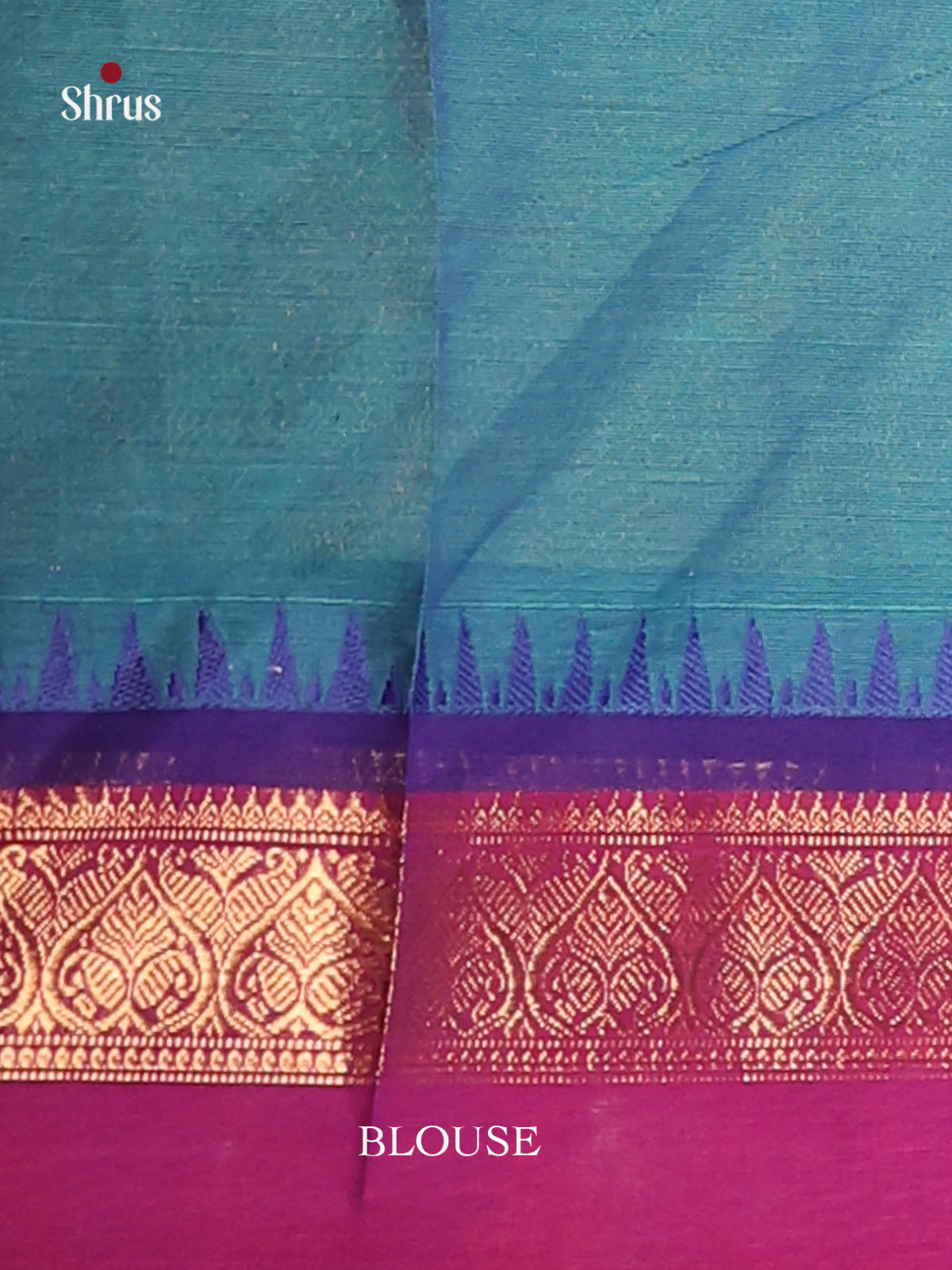Blue & Purple - Chettinad Cotton Saree