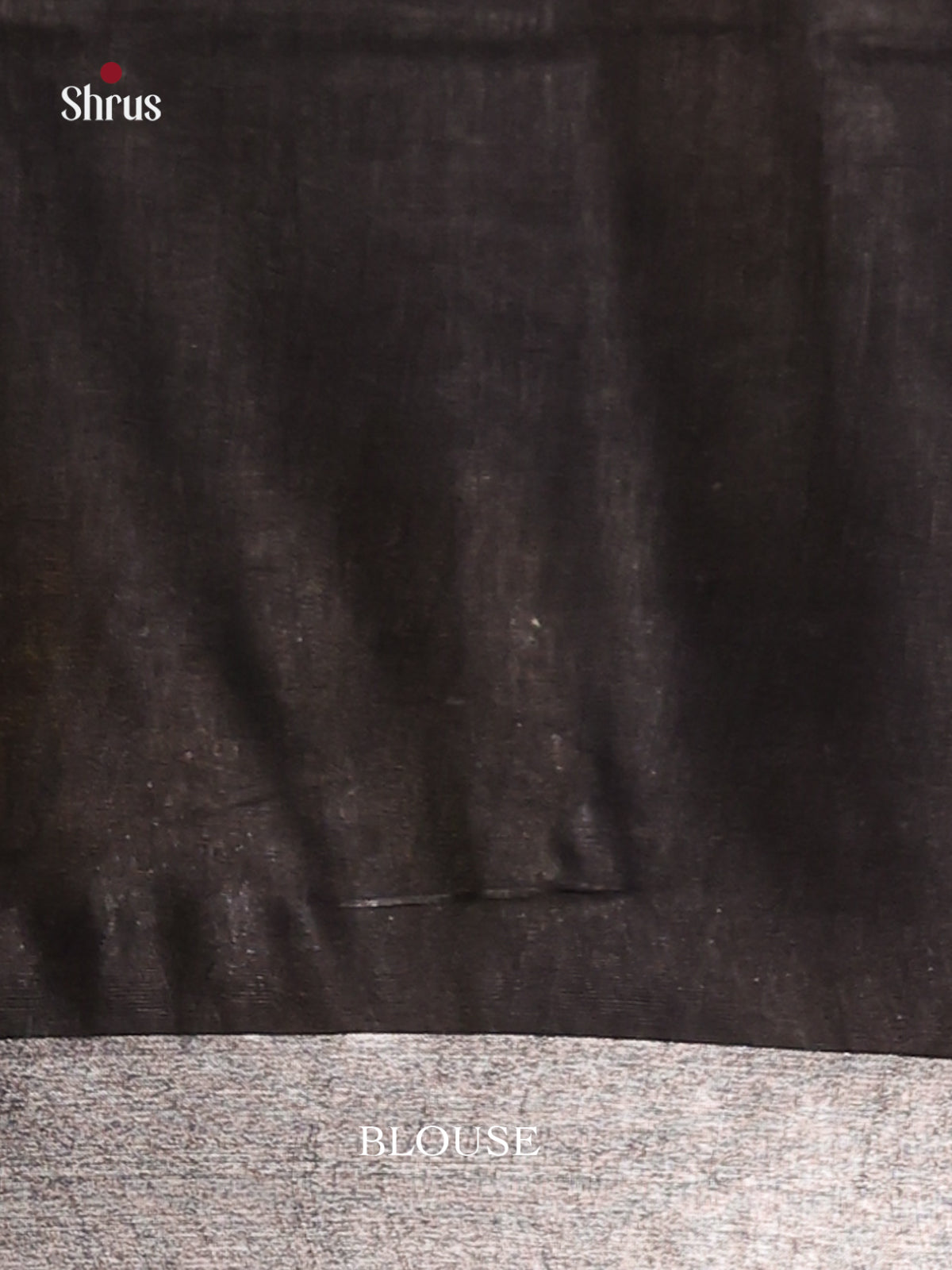 Blue & Black - Semi Ikkat Saree