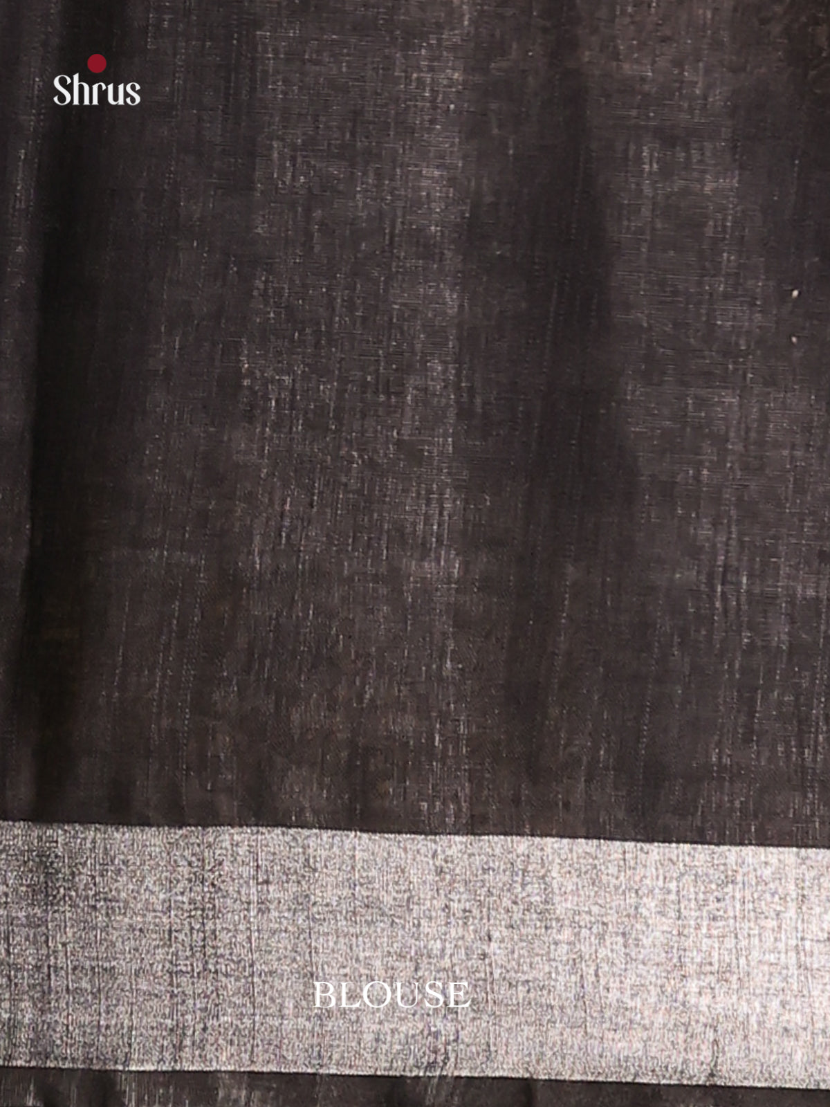 Blue & Black - Semi Ikkat Saree