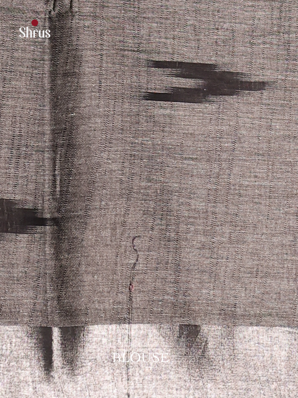 Cream & Grey- Semi Ikkat Saree