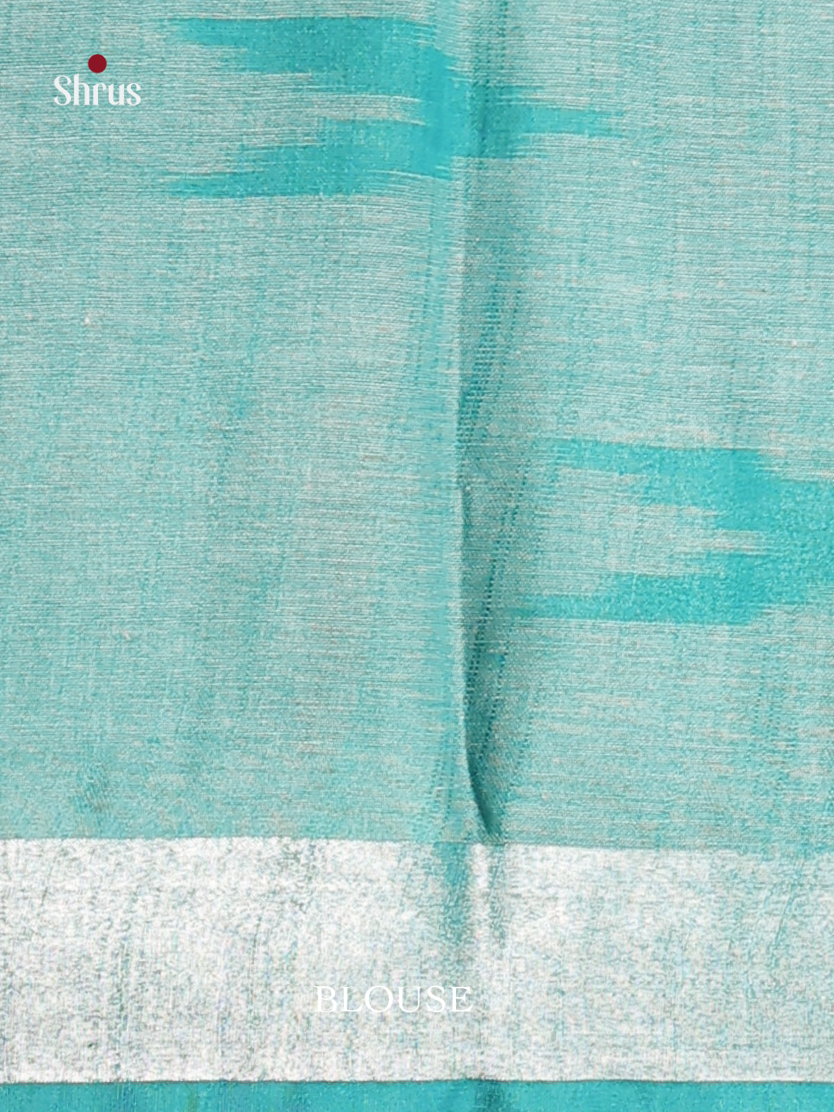 Yellow & Blue - Semi Ikkat Saree