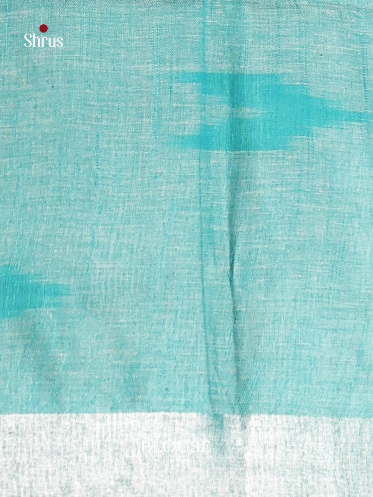 Blue & Teal- Semi Ikkat Saree
