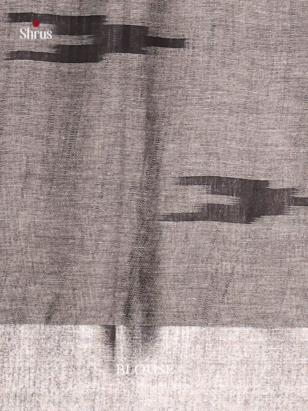 Grey & Black- Semi Ikkat Saree