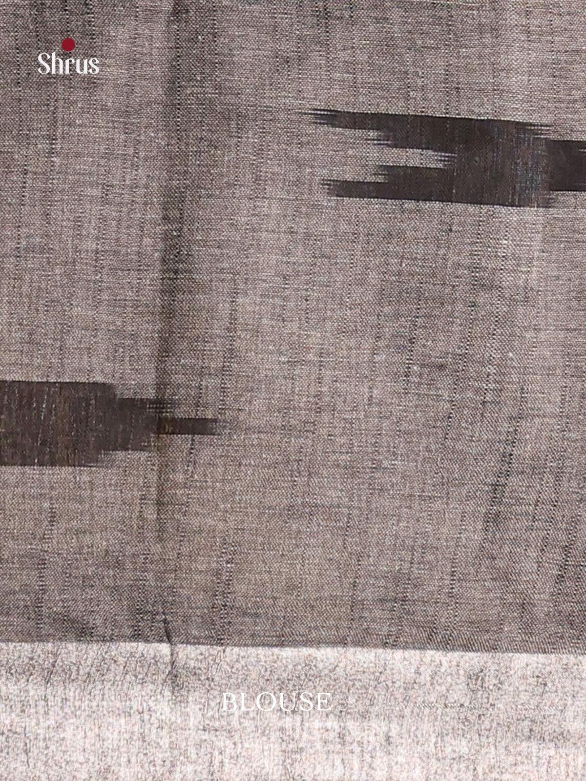Pastel Blue & Grey- Semi Ikkat Saree - Shop on Shrus.com