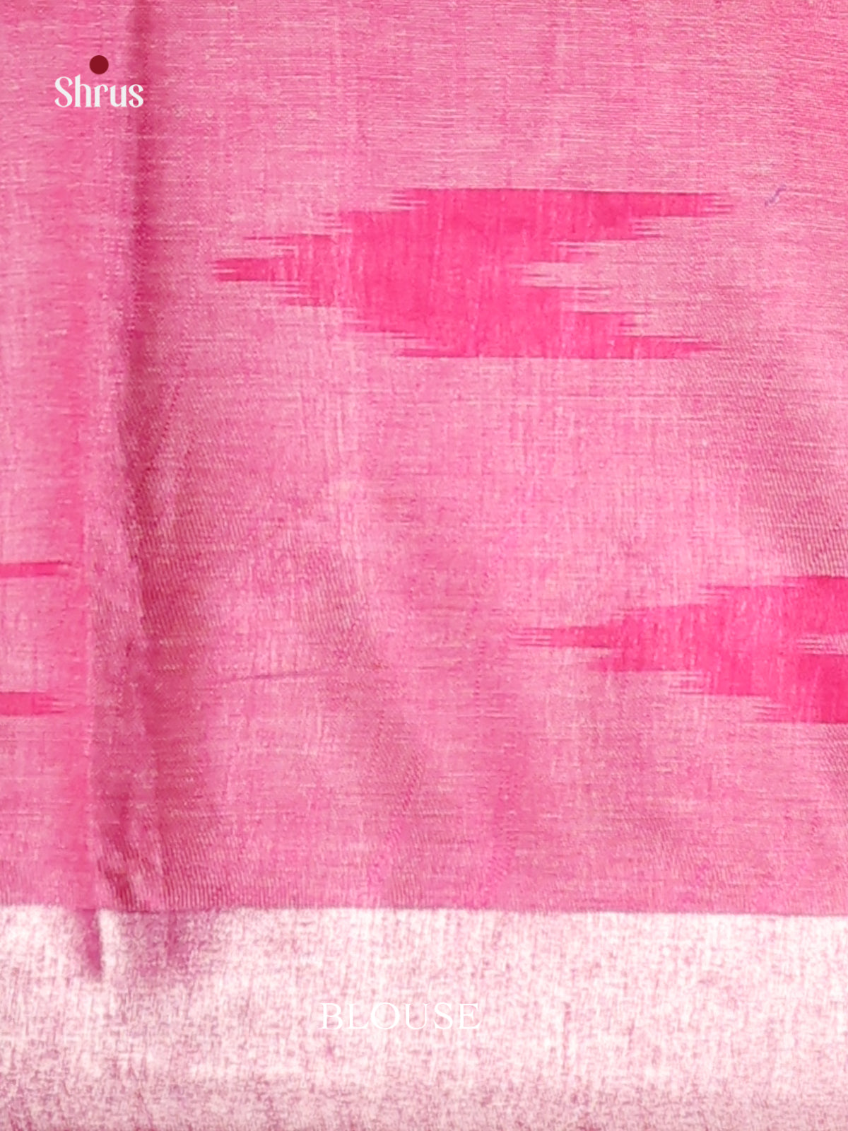 Grey & Pink- Semi Ikkat Saree