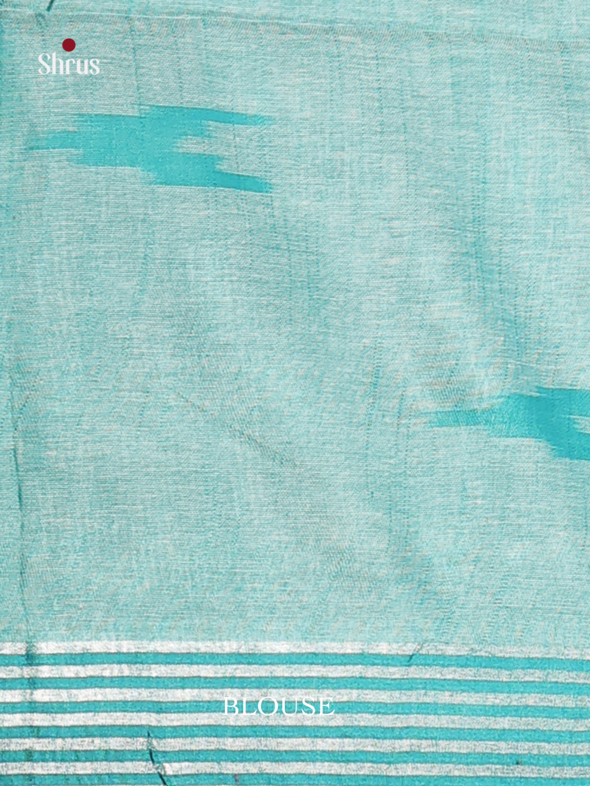 Pastel Blue - Semi Ikkat Saree