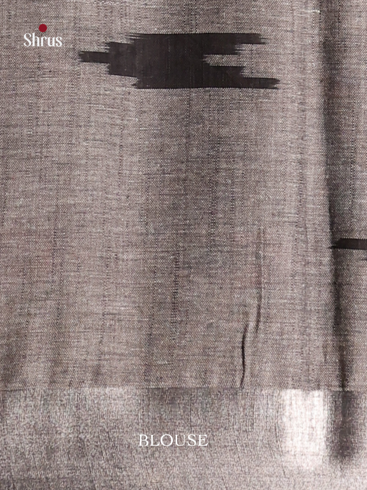 Yellow & Grey - Semi Ikkat Saree