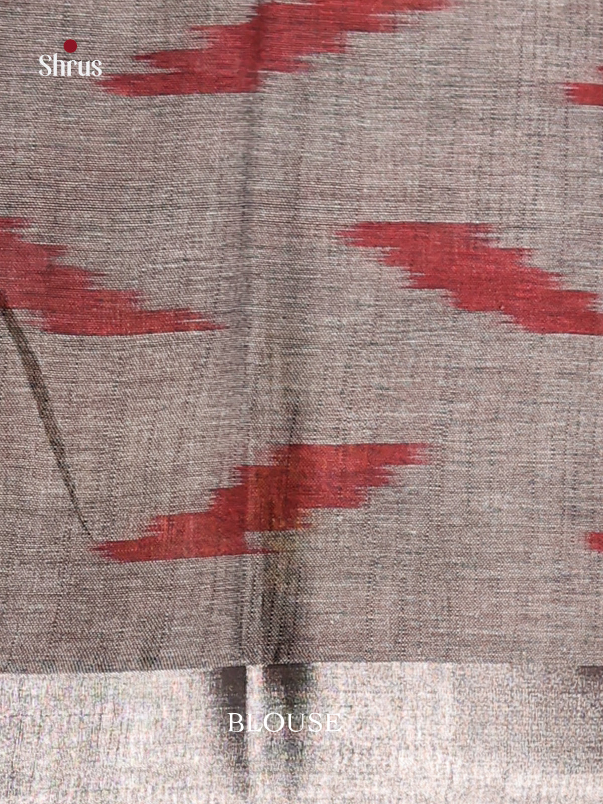 Yellow & Grey - Semi Ikkat Saree